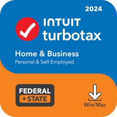 [Old Version] TurboTax Home & Business 2024: Federal & State Tax Software + E-file [PC/Mac Download]