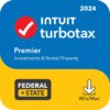 [Old Version] TurboTax Premier 2024: Federal & State Tax Software + E-file [PC/Mac Download]