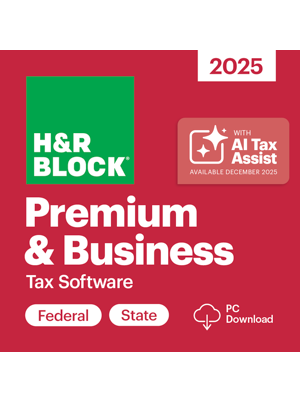 H&R Block Premium & Business Tax Software 2025 