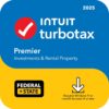 TurboTax Premier 2025 Tax Software | Federal & State Return | PC/Mac | Instant Digital Download