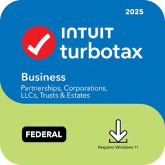 TurboTax Business 2025 Tax Software | Federal Return | Windows PC | Instant Digital Download